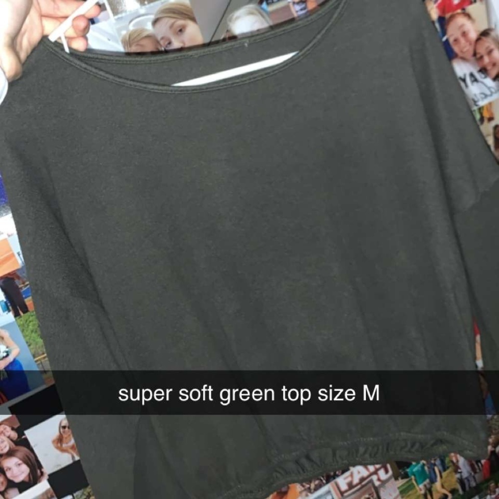 cute green shirt!